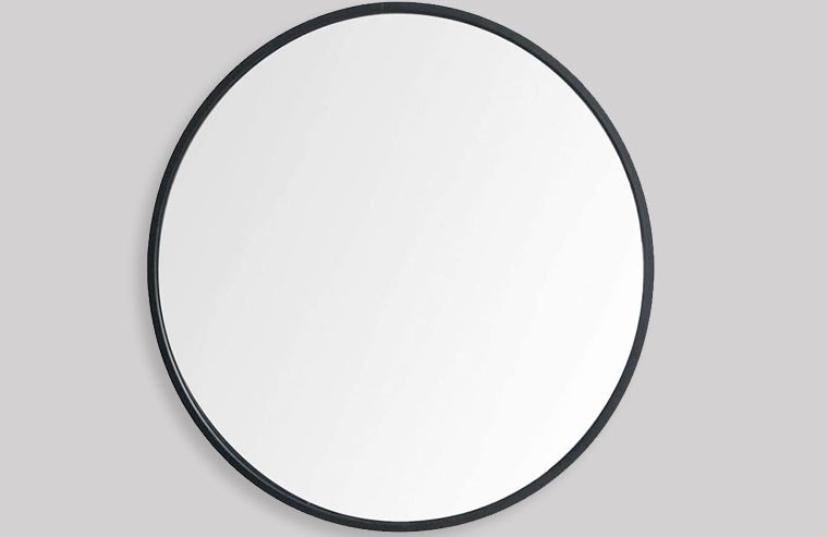 black frame mirror