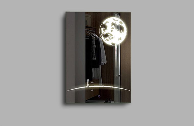 wall mirror with led lights