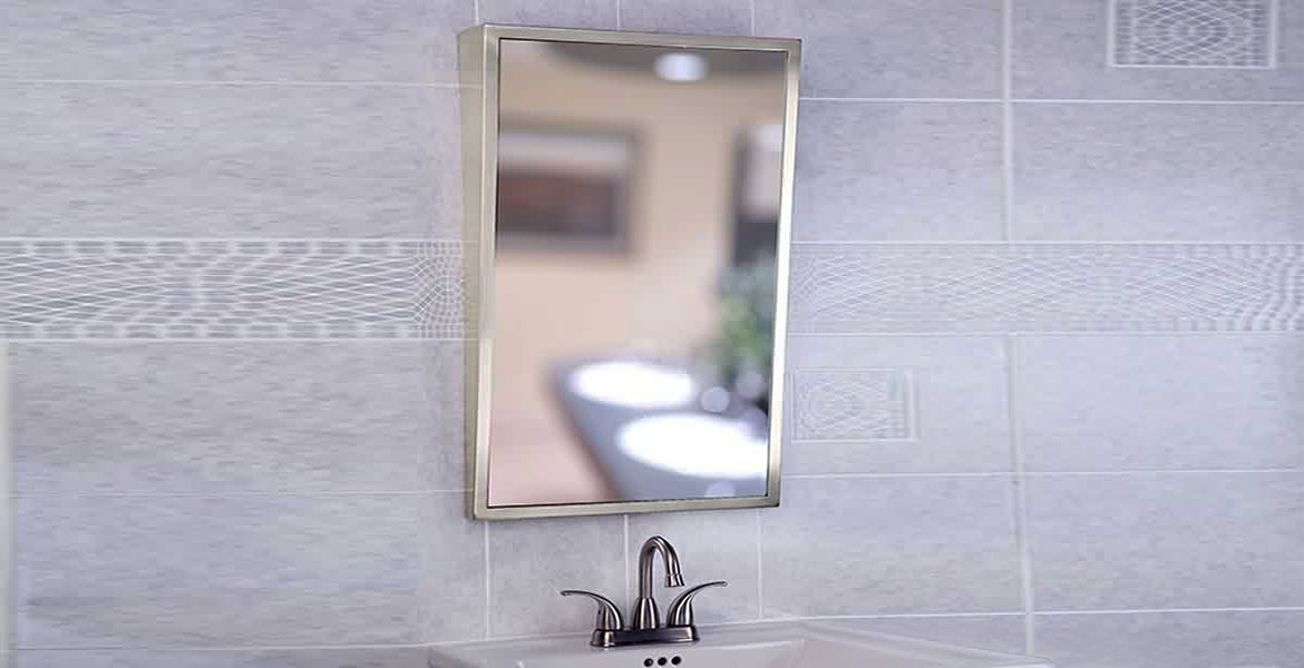 tilting bathroom mirror