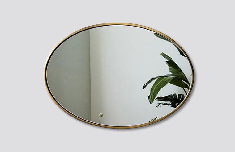 decorative oval wall mirror